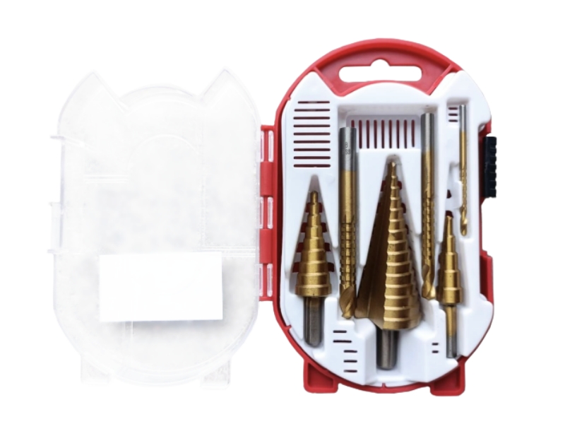 6Pcs Step Drill Bit & Twist Drill Bit Set