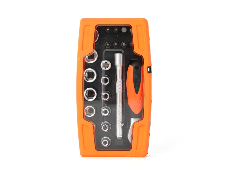 25Pcs 1/4" Drive Metric Socket Set