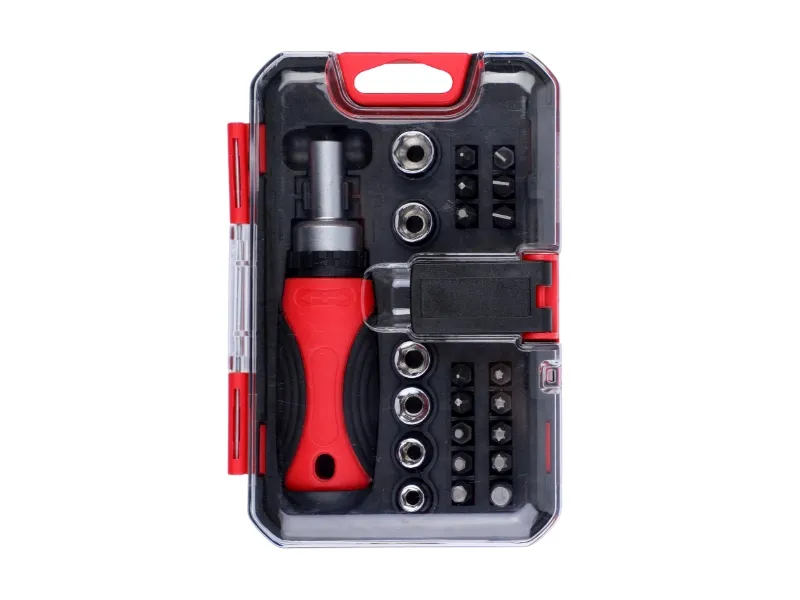 23Pcs Ratchet Screwdriver & Bits Set