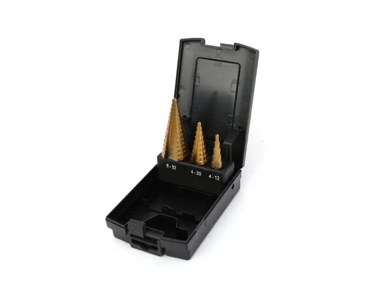 3Pcs Step Drill Bit Set