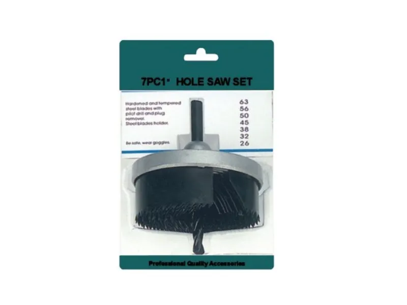 7Pcs 1" Hole Saw Set