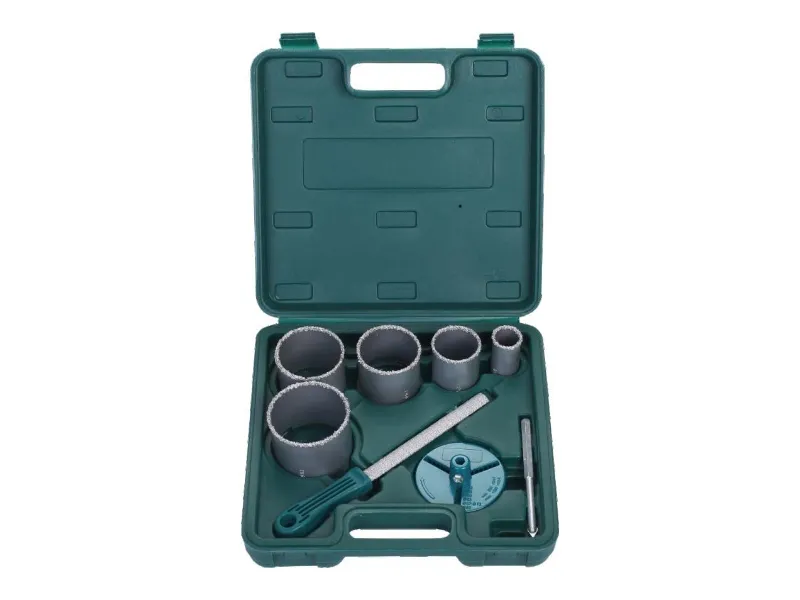 8Pcs Carbide Coated Hole Saw Set