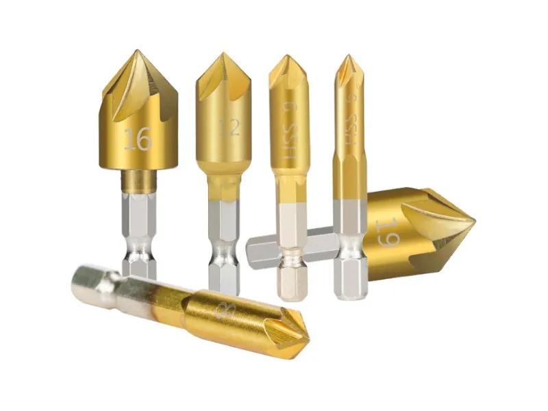 6Pcs Chamfering Cutter Drill Bit Set