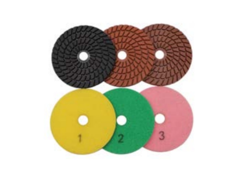 4"3 Steps Polishing Pads(Spiral Shape)