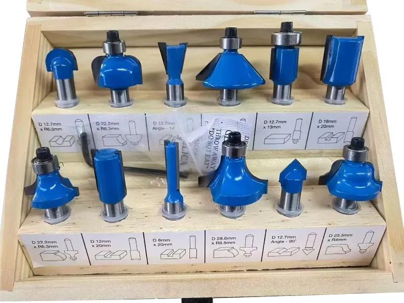 12Pcs Router Bit Set