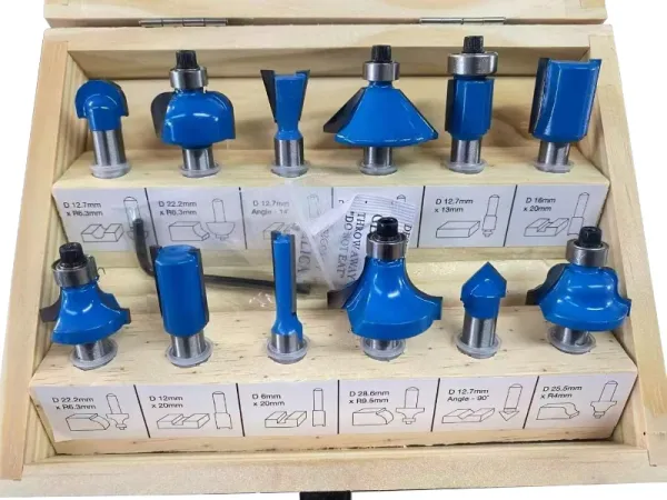 12Pcs Router Bit Set