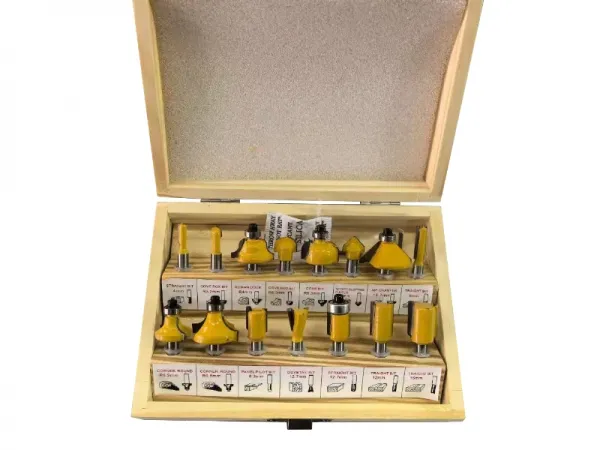 15Pcs Router Bit Set