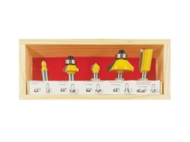 5Pcs Mixed Router Bit Set