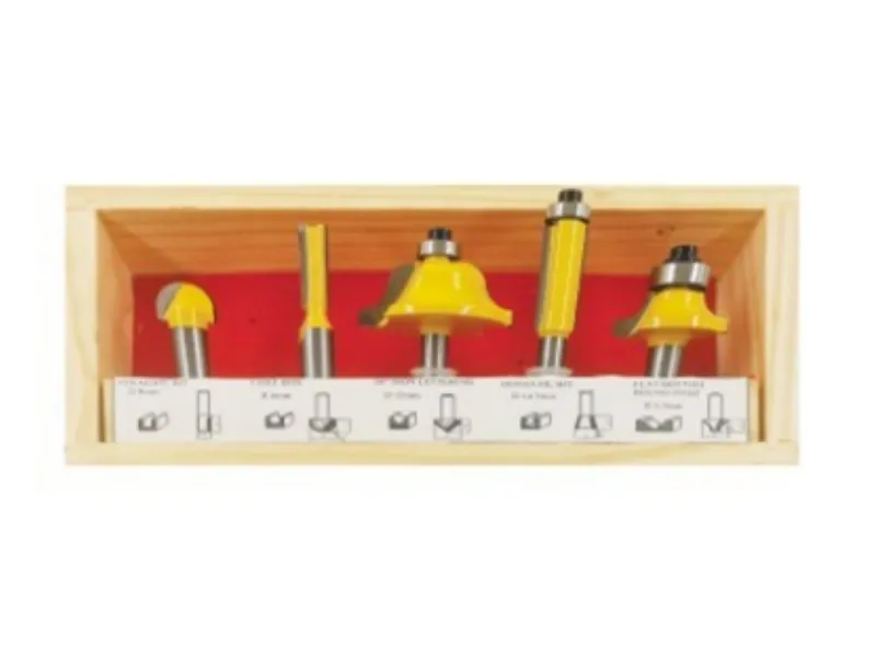 5Pcs Metric Router Bit Set