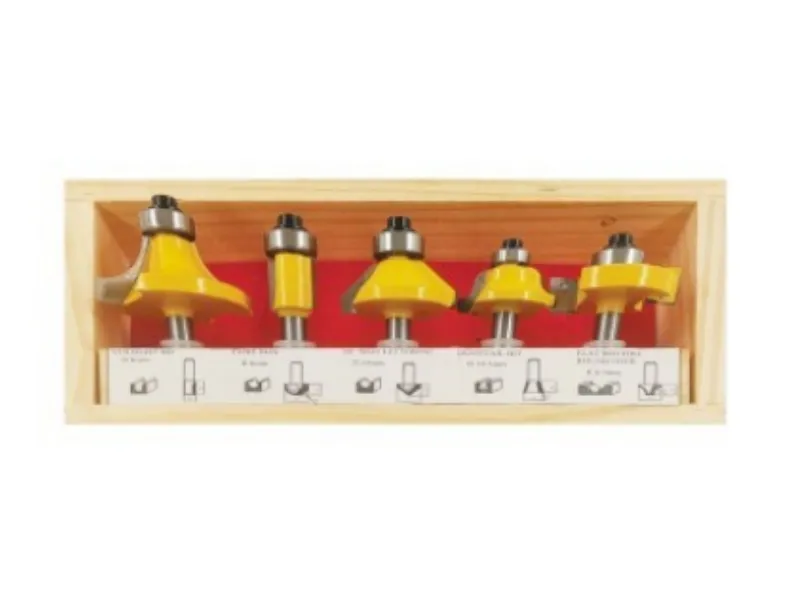5Pcs Router Bit Set with Mortising Bit