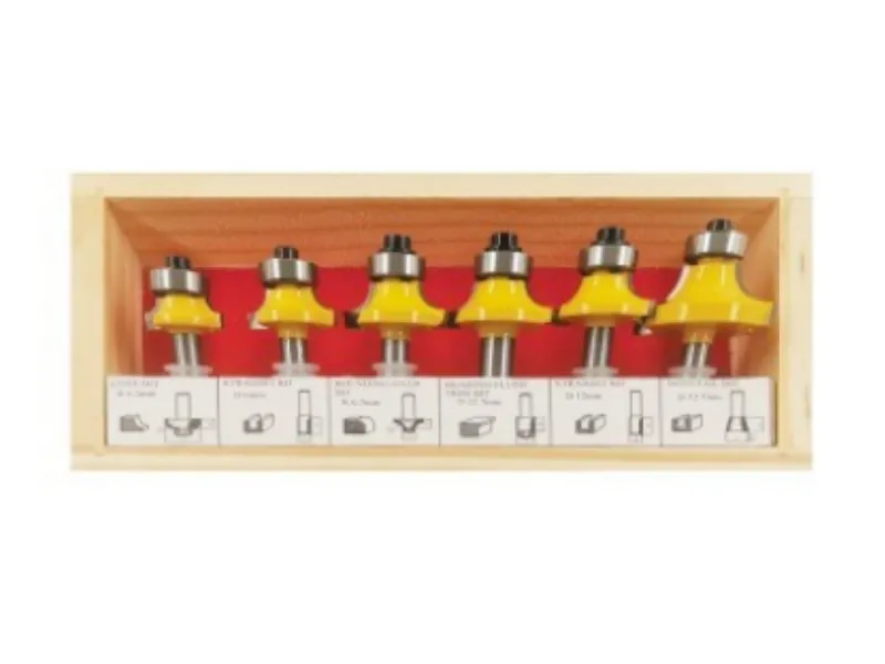 6Pcs Round Over Router Bit Set