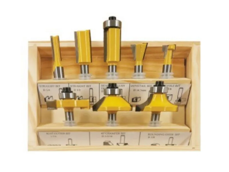 8Pcs General Purpose Router Bit Set