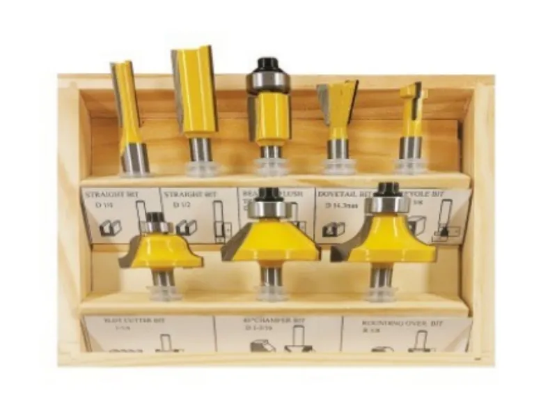 8Pcs Metric Router Bit Set
