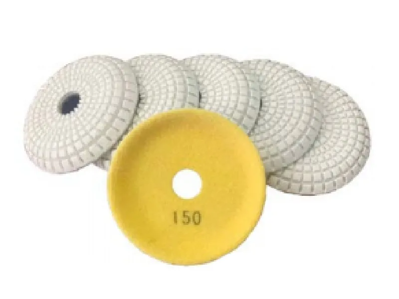 4" Diamond Convex Wet Polishing Pads(Flat Bottom)