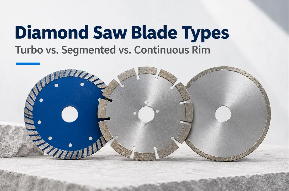 Diamond Saw Blade Types: Turbo, Segmented and Continuous Rim Explained
