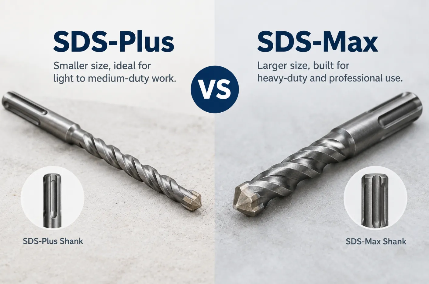SDS Plus vs SDS Max Drill Bits: What Is the Difference?